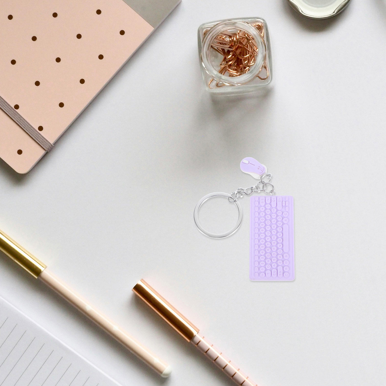 Tech Keychain Accessories - سلسلة مفاتيح على شكل لوحة مفاتيح