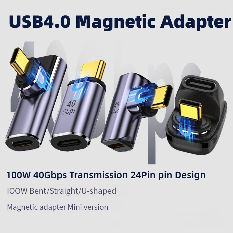 Type C Multiport Adapter - محول مغناطيسي USB4.0 Thunderbolt3 40Gbps 8K