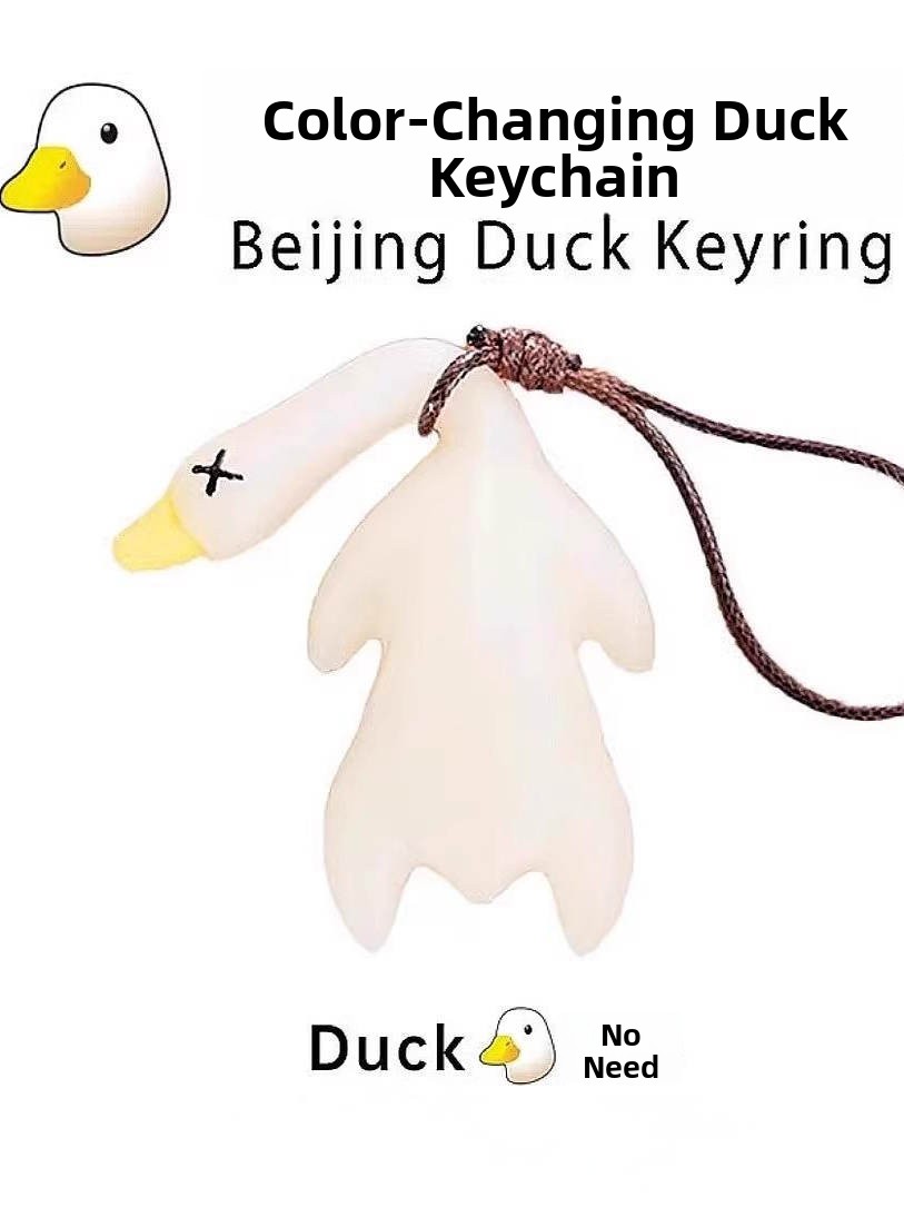 Tech Keychain Accessories - سلسلة مفاتيح على شكل بطة مشوية