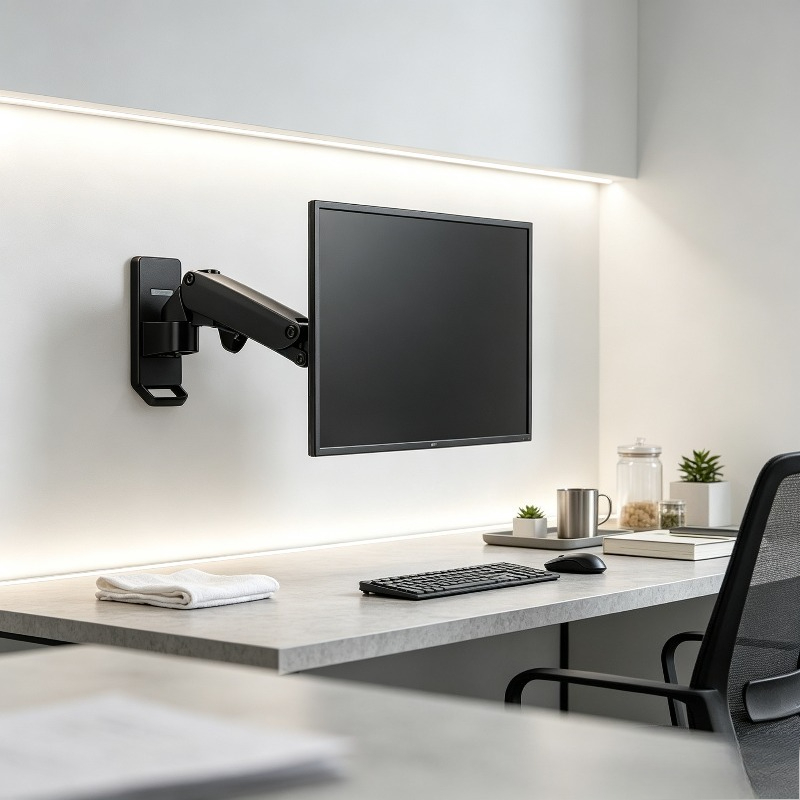 Monitor Arm Single - حامل شاشة حائطي متحرك بالكامل بذراع