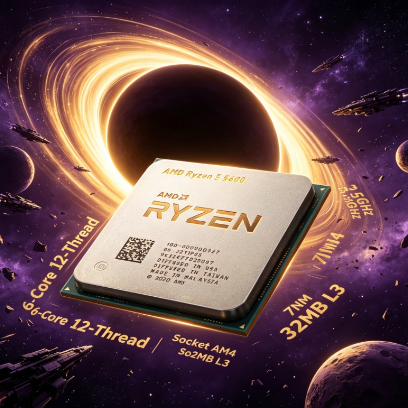 Amd Cpu Ryzen 5 - معالج Ryzen 5 5600 سداسي النواة