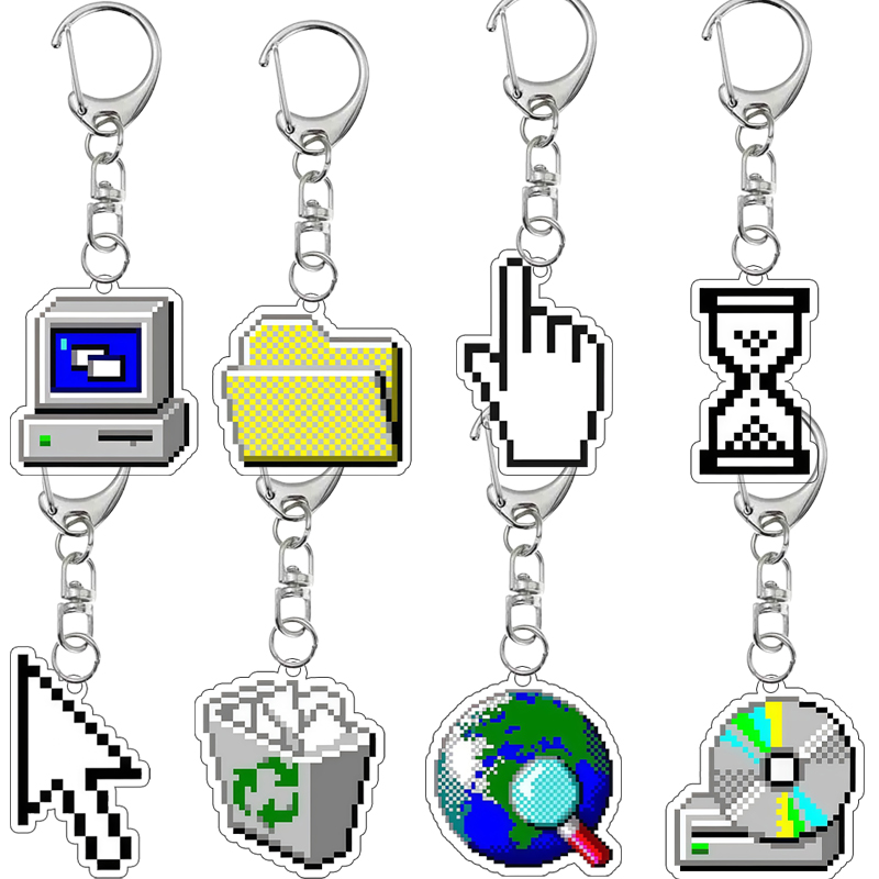 Tech Keychain Accessories - سلسلة مفاتيح أكريليك مبتكرة بطباعة مزدوجة