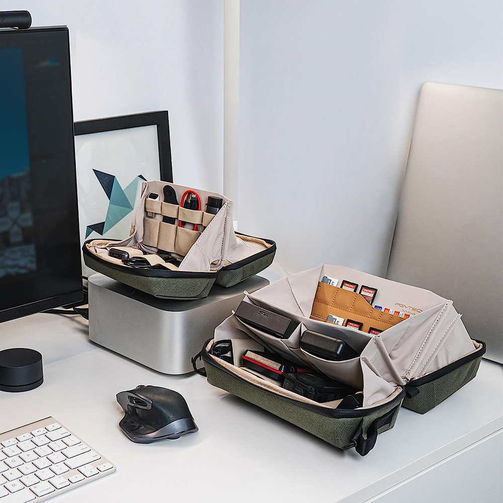 حقيبة تنظيم الحقيبة PGYTECH Te - مراجعة Cable Organizer Bag وسعره