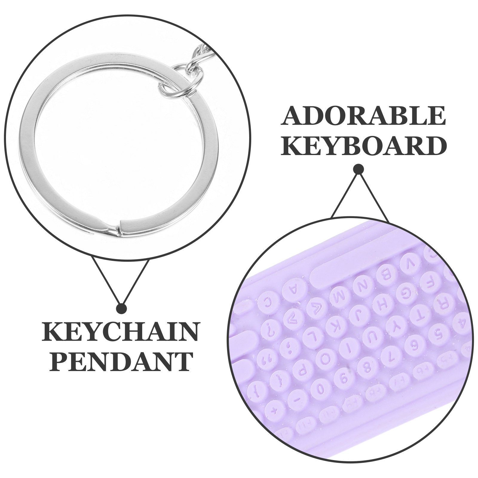 سلسلة مفاتيح على شكل لوحة مفات - مراجعة Tech Keychain Accessories وسعره