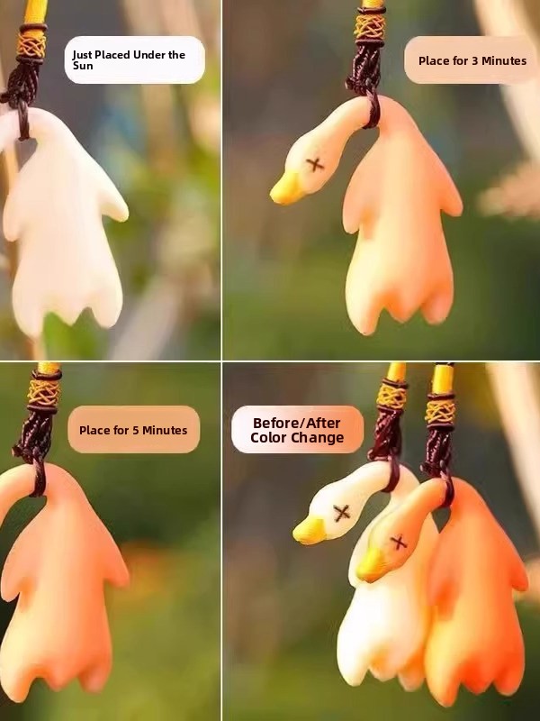 سلسلة مفاتيح على شكل بطة مشوية - مراجعة Tech Keychain Accessories وسعره