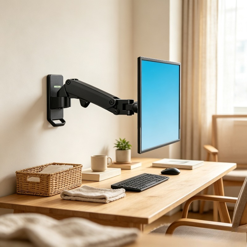 حامل شاشة حائطي متحرك بالكامل  - مراجعة Monitor Arm Single وسعره