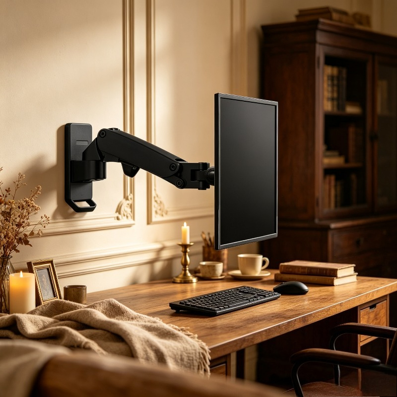 حامل شاشة حائطي متحرك بالكامل  - مراجعة Monitor Arm Single وسعره