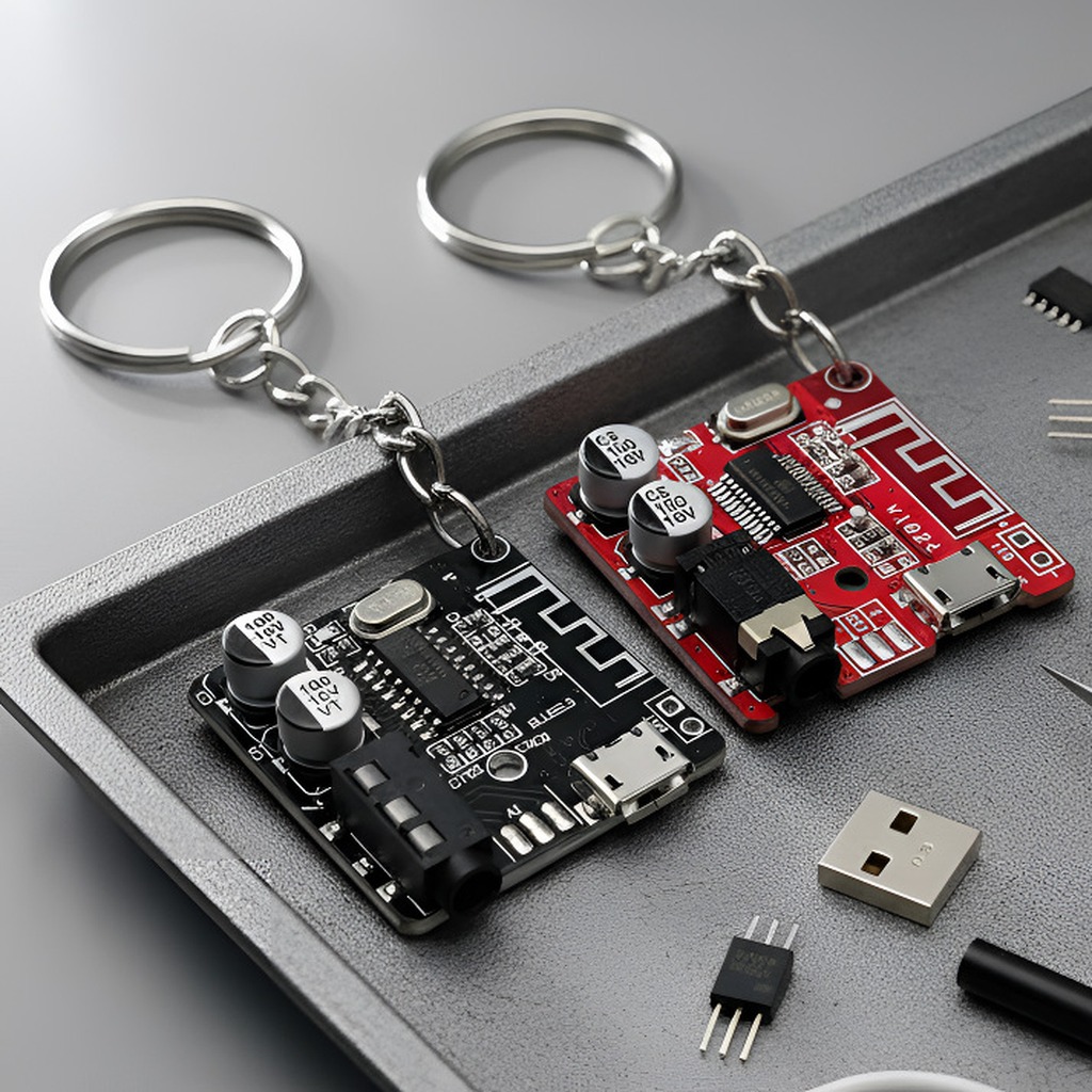 سلسلة مفاتيح مخصصة على شكل لوح - مراجعة Tech Keychain Accessories وسعره