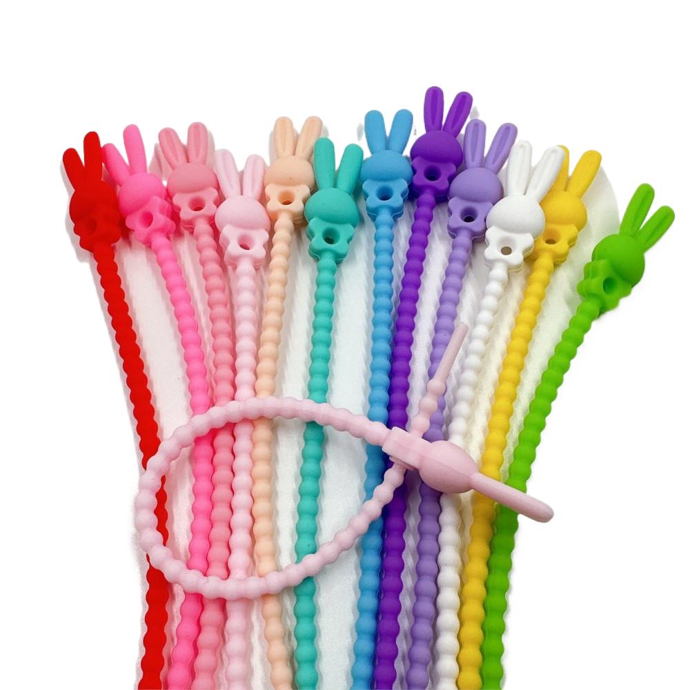 10 قطعة زهرة ستار سيليكون منظم - مراجعة Cable Organizer Bag وسعره