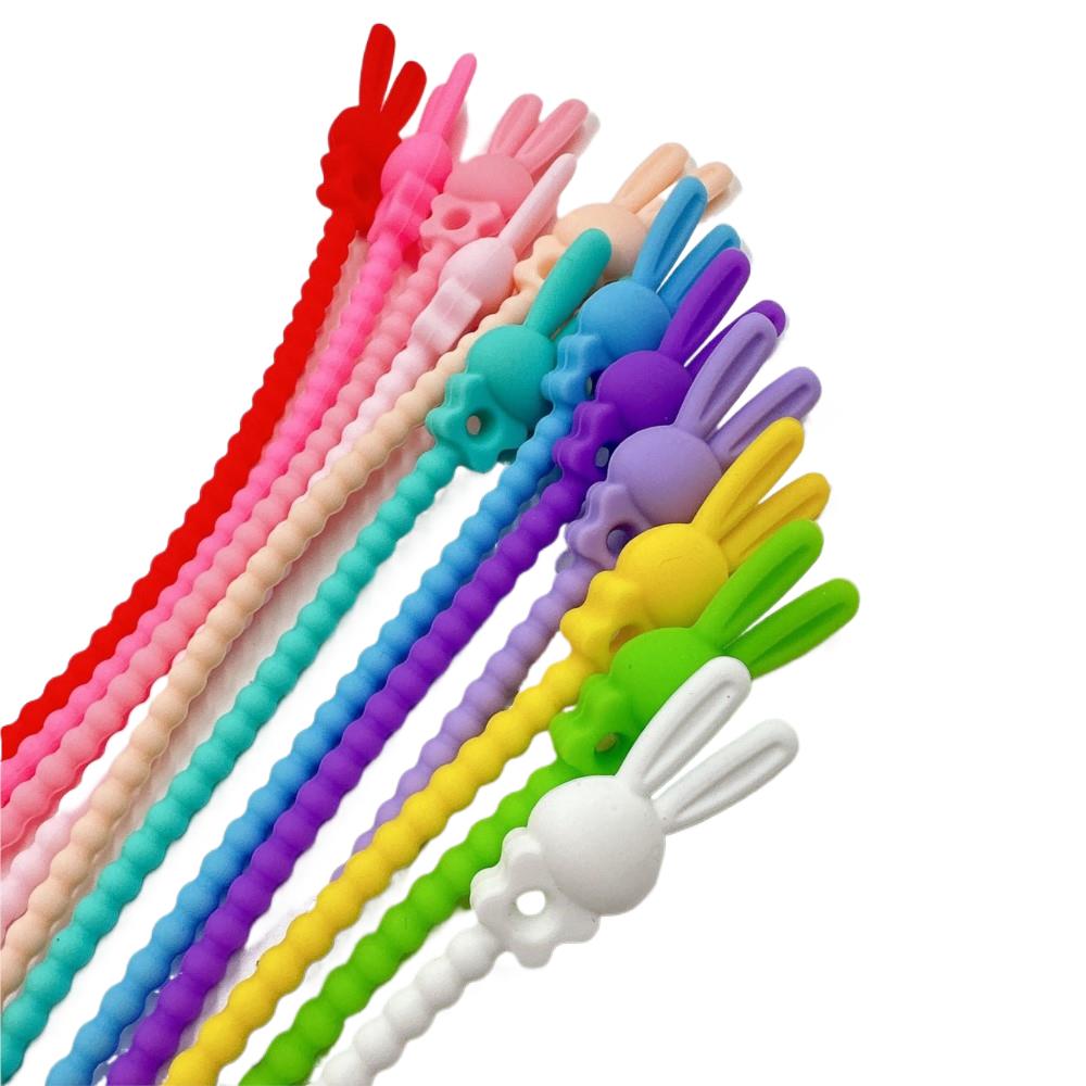 10 قطعة زهرة ستار سيليكون منظم - مراجعة Cable Organizer Bag وسعره