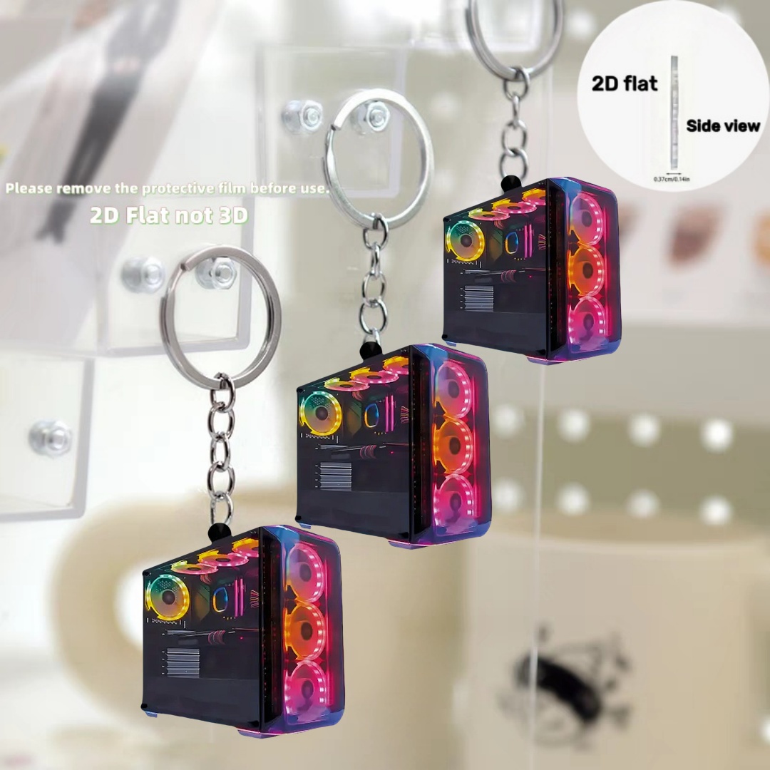 RGB الكمبيوتر المضيف قلادة الم - مراجعة Tech Keychain Accessories وسعره